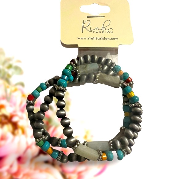 NWT Riah Fashion stacking stretch bracelets - Picture 2 of 5